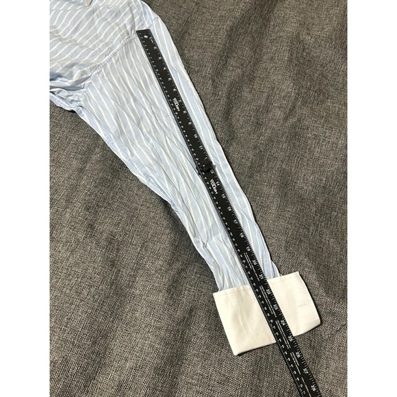 Prague Striped Men's Size 18 34-35 Long Sleeve Shirt - Picture 5 of 7